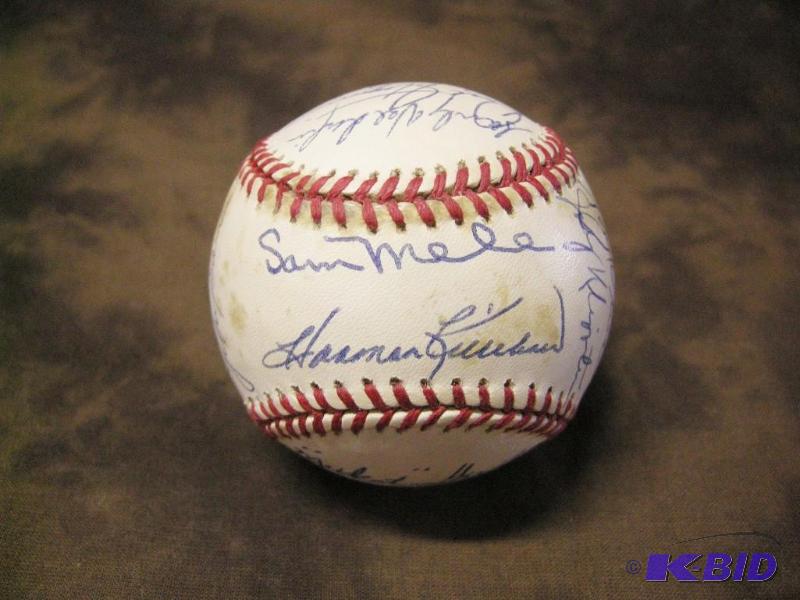 lot 207 image: Multiple autographs Minnesota Twins 1965 Reunion baseball