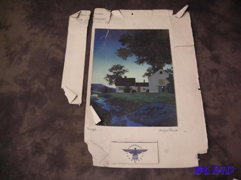 lot 239 image: Maxfield Parrish Twilight print
