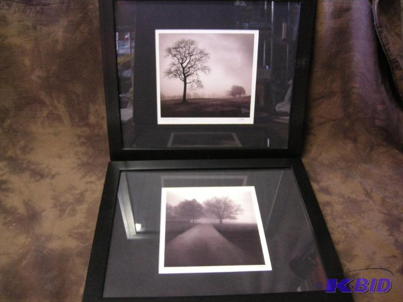 lot 252 image: 2 contemporary framed, signed prints