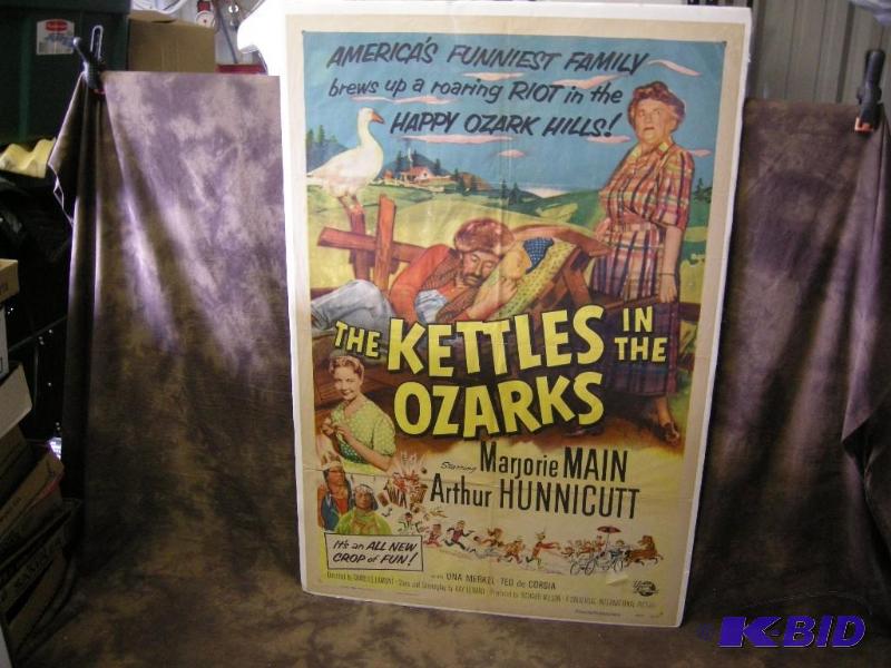 lot 281 image: Vintage The Kettles in the Ozarks movie poster, 1956