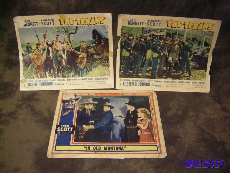 lot 288 image: 3 Vintage movie lobby cards, 1938
