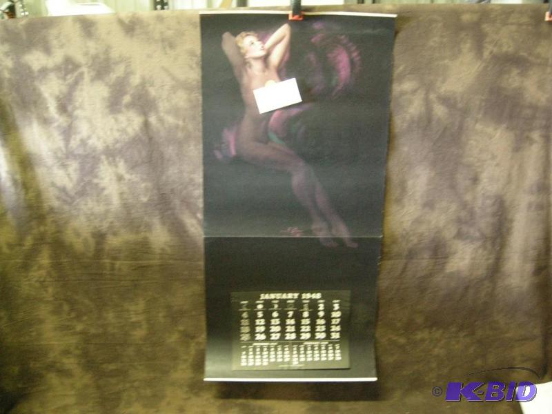 lot 298 image: Vintage Zoe Mozert Pinup calendar. Moon Glow.