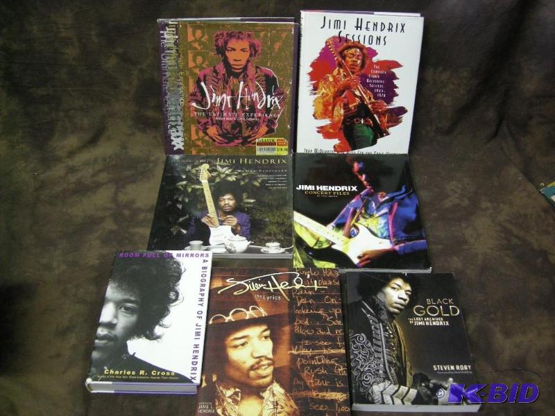 lot 313 image: 7 books on Jimi Hendrix