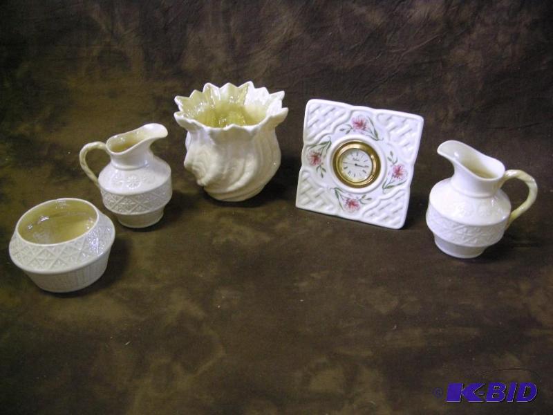 lot 317 image: 5 pieces Belleek Ireland
