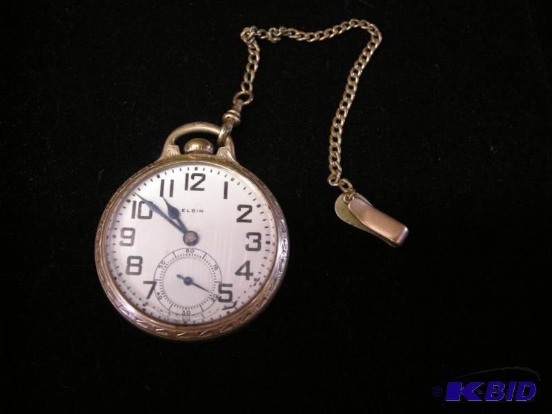 lot 321 image: Elgin pocket watch B.W.Raymond model