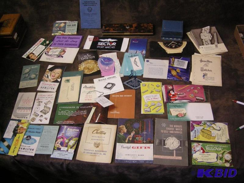lot 333 image: 2 vintage watch cases and watch manuals