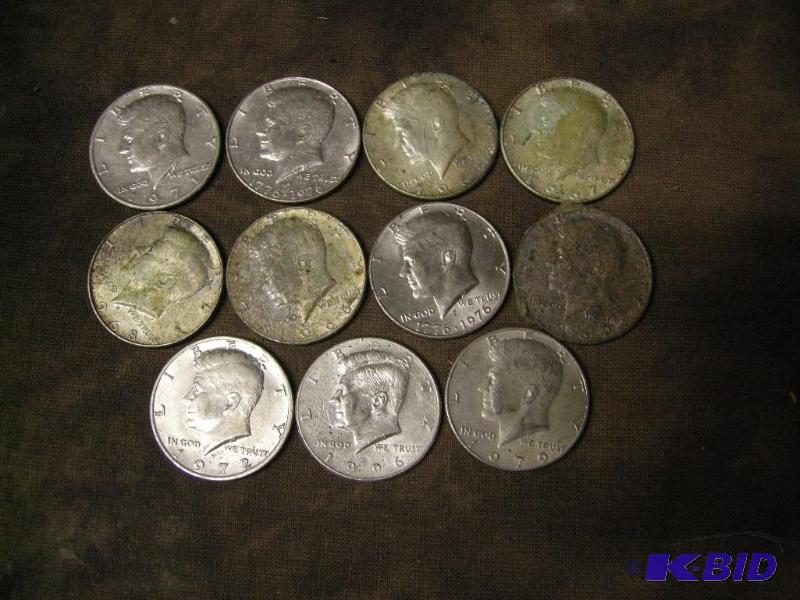 lot 343 image: 11 Kennedy 12 dollars