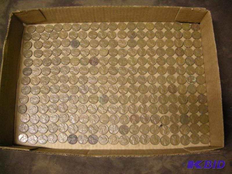 lot 345 image: Wheat pennies