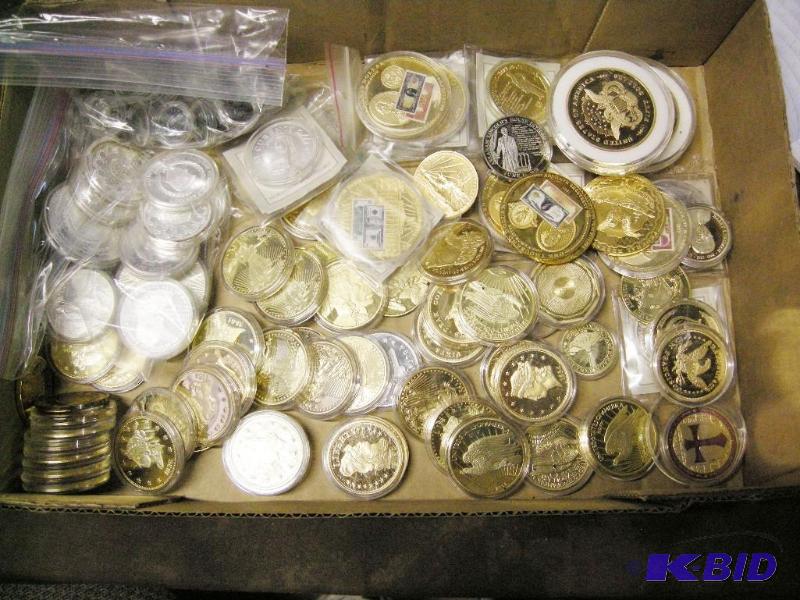lot 378 image: Large group of commemorative and copy coins