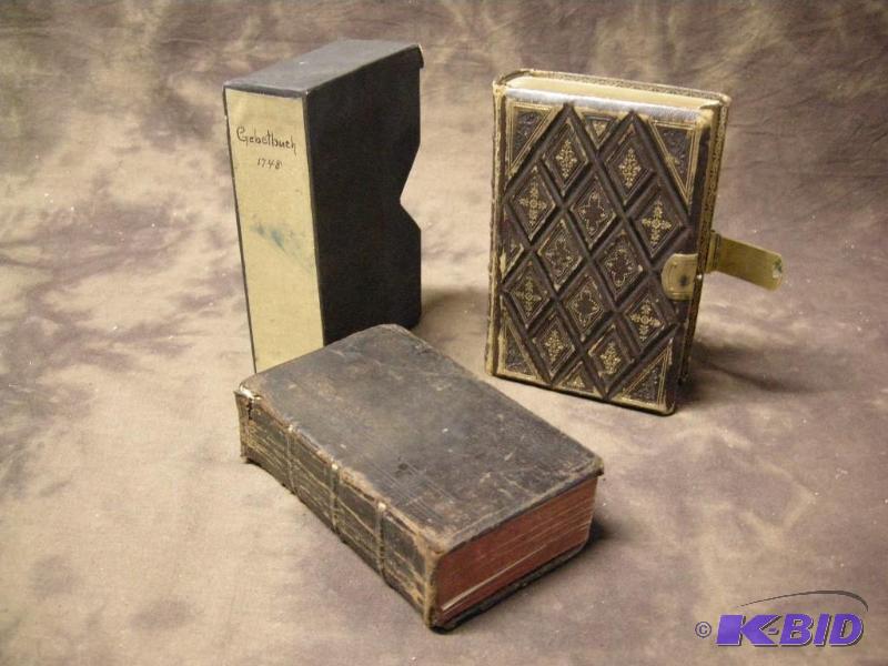 lot 379 image: Pair of old religious books