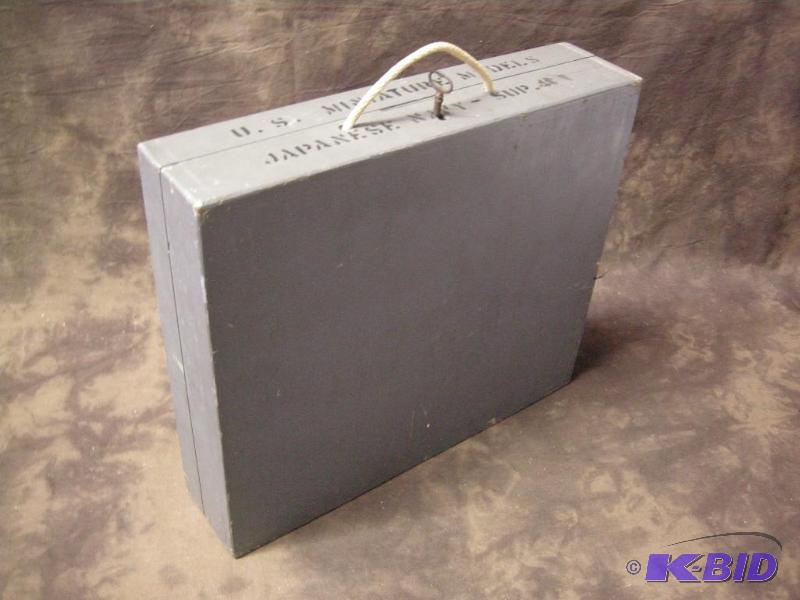 lot 393 image: Rare WWII Comet Metal Products Co Japanese Navy miniature ship portable kit