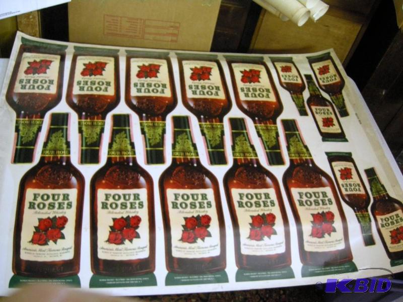 lot 400 image: Four Rose Whiskey uncut sheet