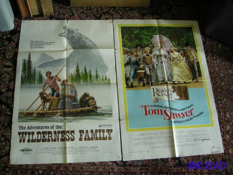 lot 439 image: 2 vintage movie theater posters