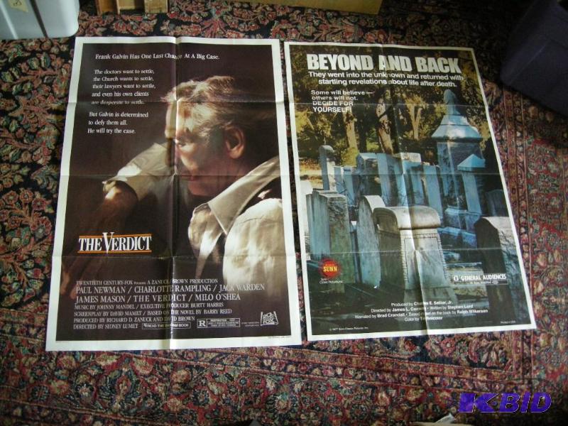 lot 440 image: 2 vintage movie theater posters