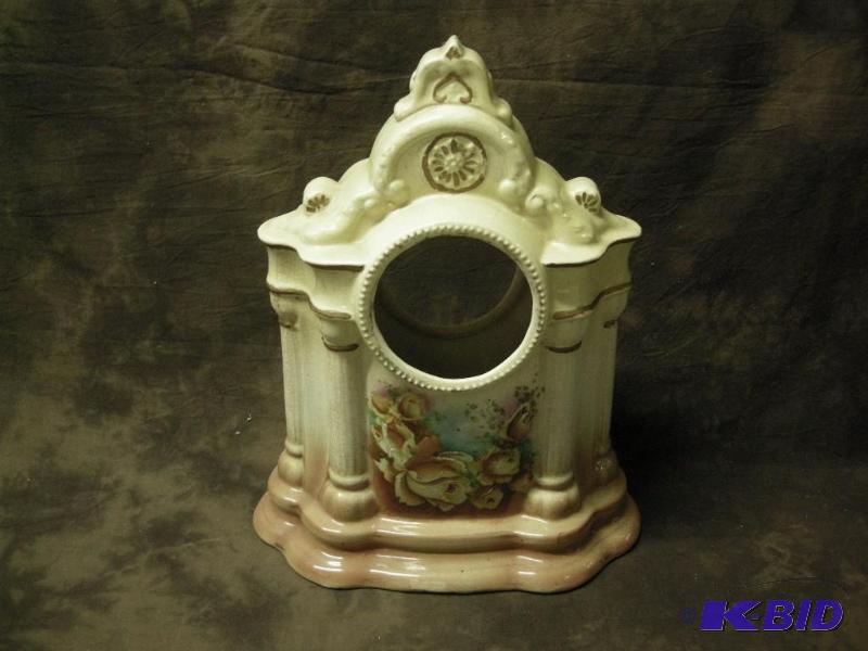 lot 444 image: Antique porcelainceramic clock body