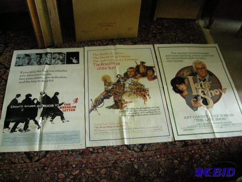 lot 480 image: 3 classic movie posters