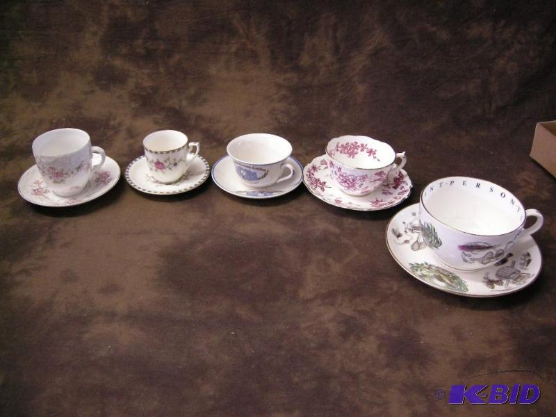 lot 485 image: 5 cups and saucers