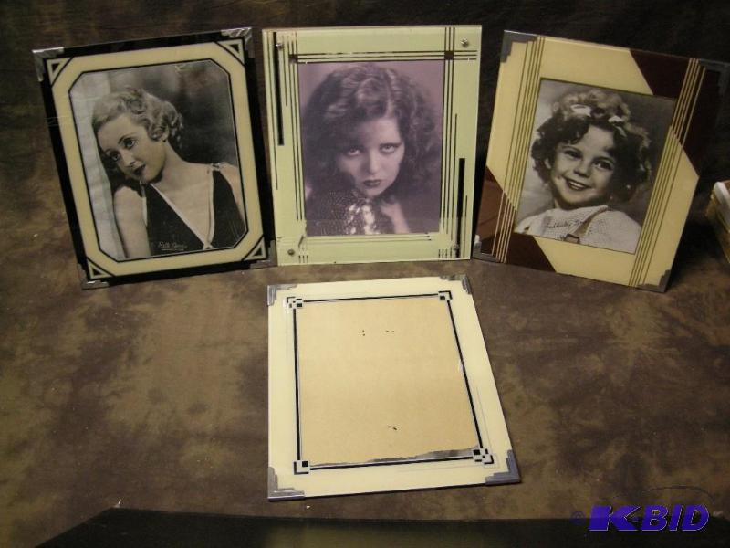 lot 506 image: 4 Art Deco 1920s - 1930s picture frames, Reverse painted glass