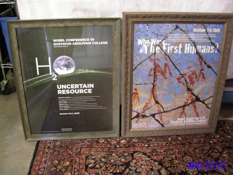 lot 526 image: 2 Nobel Conference posters Gustavus Adolphus
