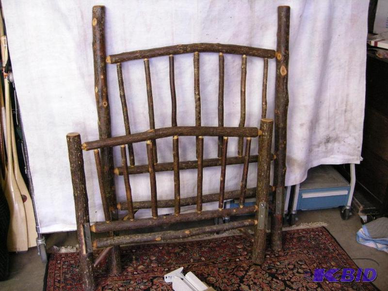 lot 540 image: Old Hickory twin size bed frame