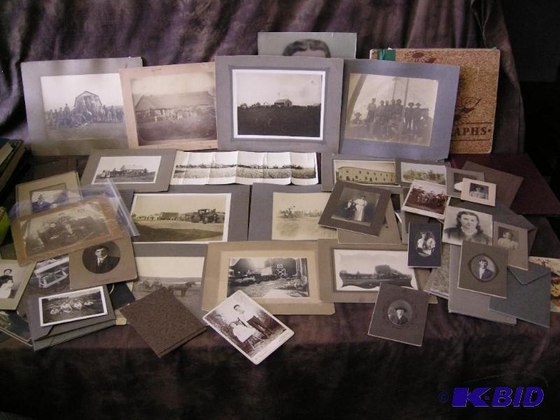 lot 621 image: Large group of early pioneer photographs from North Dakota and Minnesota, early 1900s