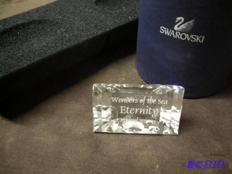 lot 64 image: Swarovski Wonders of the Sea Eternity title plaque