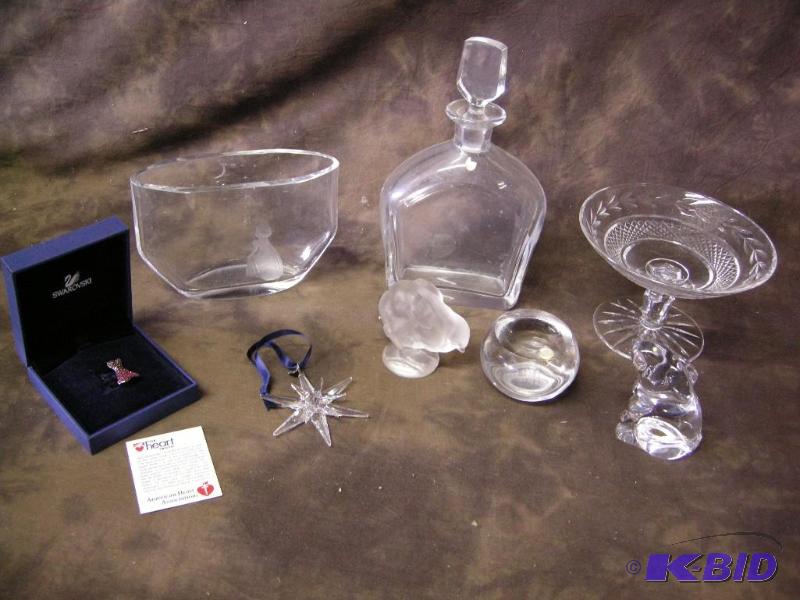 lot 670 image: Swarovski, Baccarat, and Waterford lot