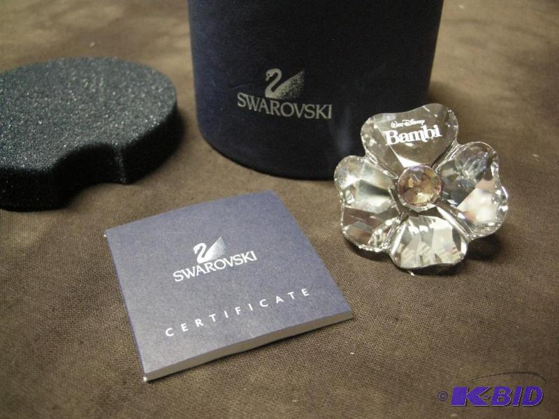 lot 68 image: Swarovski Bambi title plaque