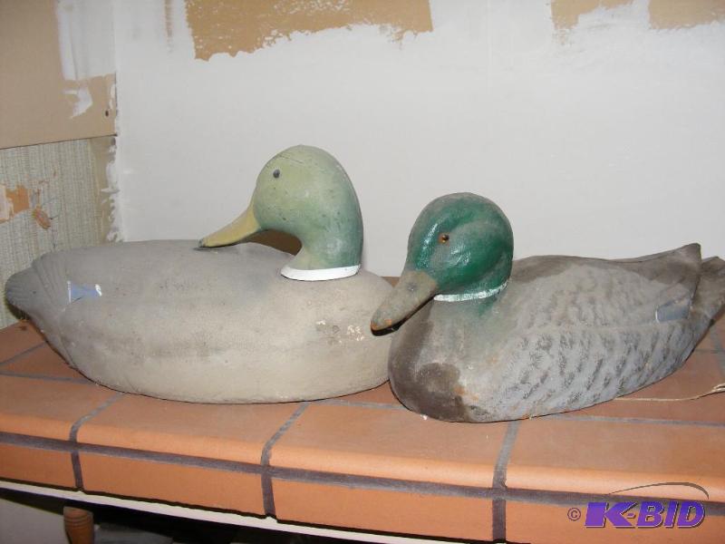 lot 10 image: Two Duck Decoys, one Styrofoam and one compos...
