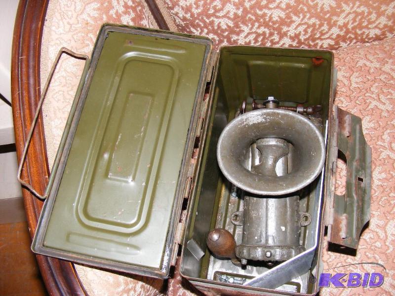 lot 11 image: Old Enterprise Tinned Meat Chopper No. 12 sto...