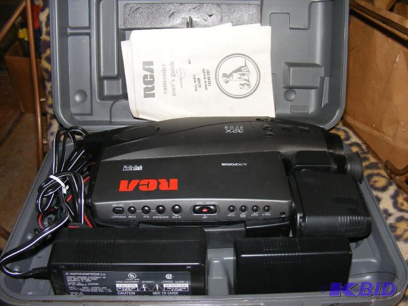 lot 125 image: RCA Video Camera in case, untested...