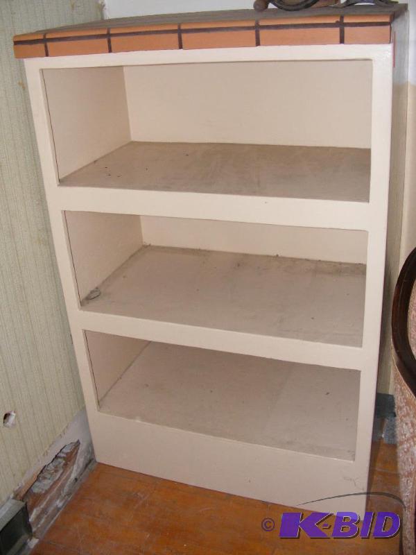 lot 14 image: Shelving Unit with tiled top...