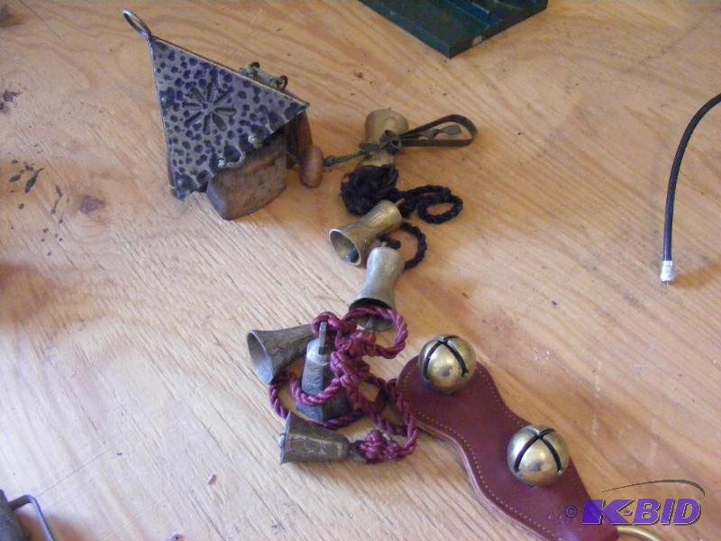 lot 191 image: Brass bells...