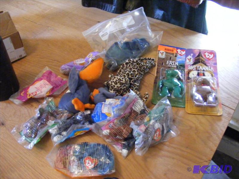 lot 209 image: TY Beanies and McDonalds Toys...
