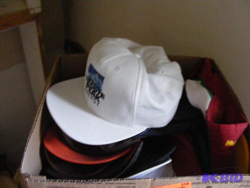 lot 258 image: box of hats...