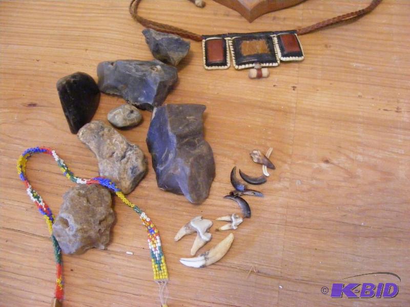 lot 267 image: Rocks, horns and teeth...