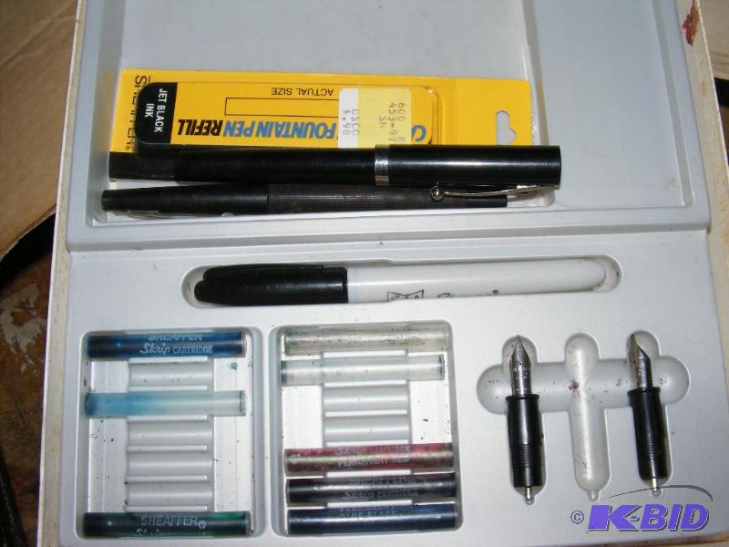 lot 27 image: Calligraphy Set, Household items, chip and di...