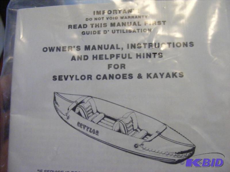 lot 275 image: Sevlor Kayak with manual...