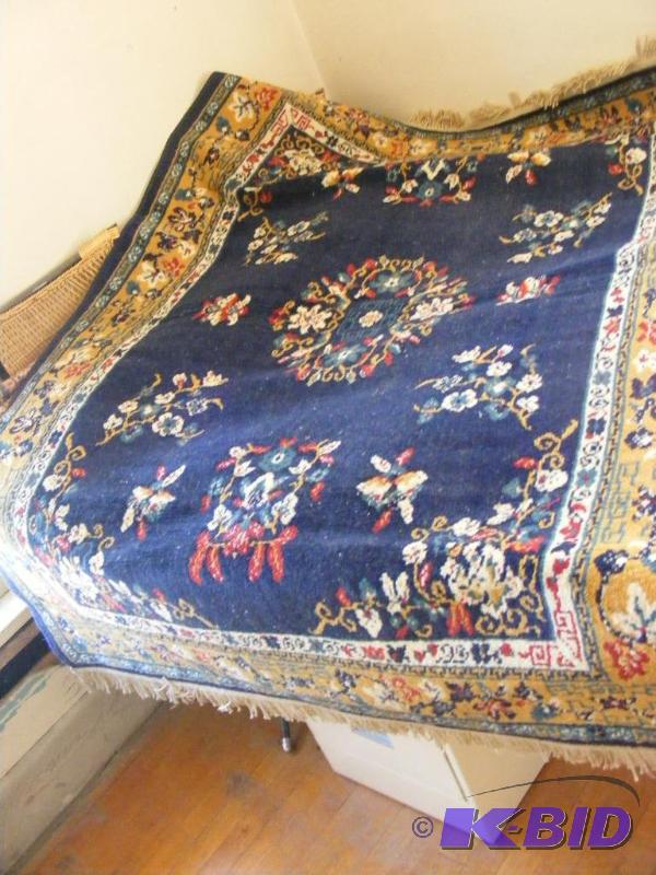 lot 304 image: 4x6 area rug, oriental style, blue...