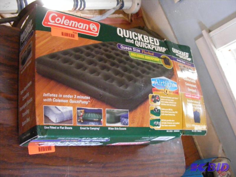 lot 316 image: Coleman Queen Size Air Mattress...