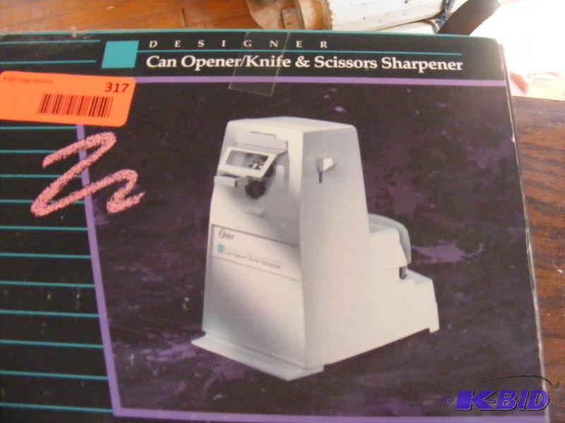 lot 317 image: Can OpenerKnife and Scissor Sharpener...