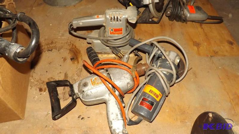 lot 337 image: Hand Sander, Drill and Grinder. TESTED AND WO...