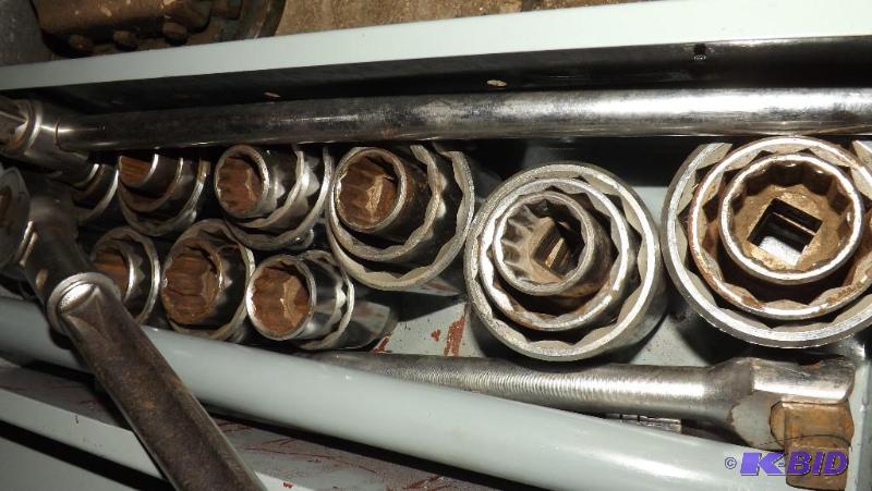lot 343 image: Large Socket Set with breaker bar and ratchet...