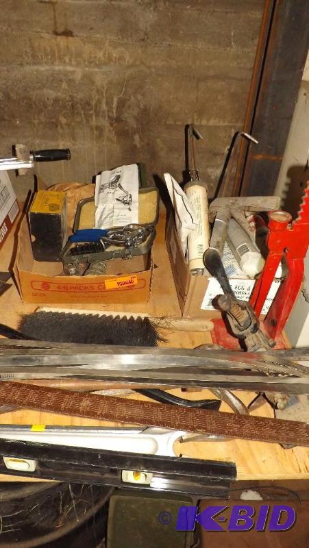 lot 349 image: Variety Lot of Misc, Dap, Leather punch, leve...