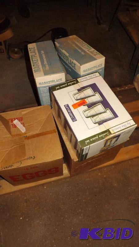 lot 380 image: 4 boxes of dinnerware, one box of glasses and...