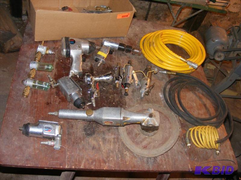 lot 390 image: Air Tools, Hammer, Grinder Hose, Die Grinder...
