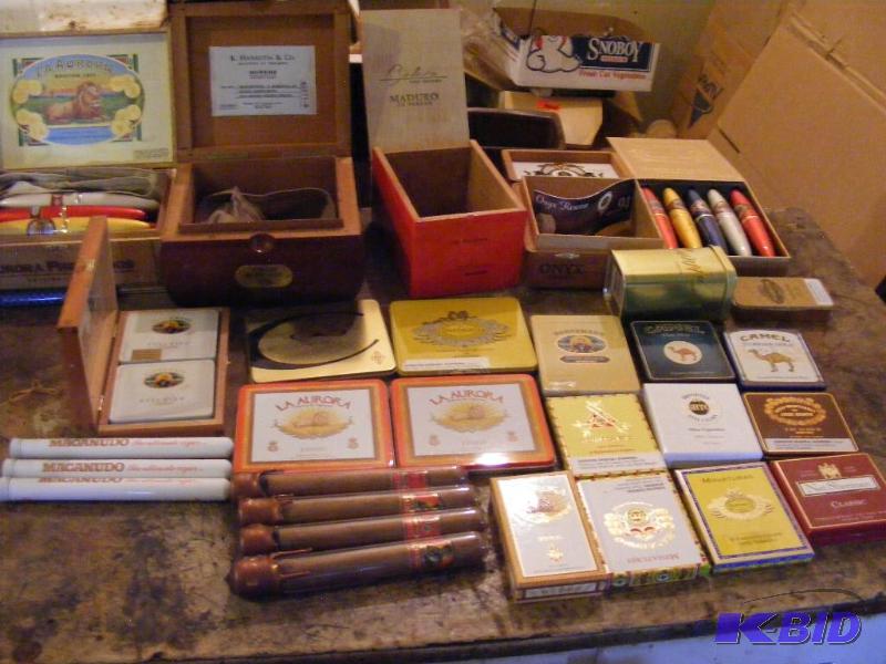 lot 392 image: Old & New Cigar Tins & Boxes