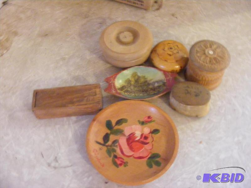 lot 397 image: 7 Hand Made Old Boxes