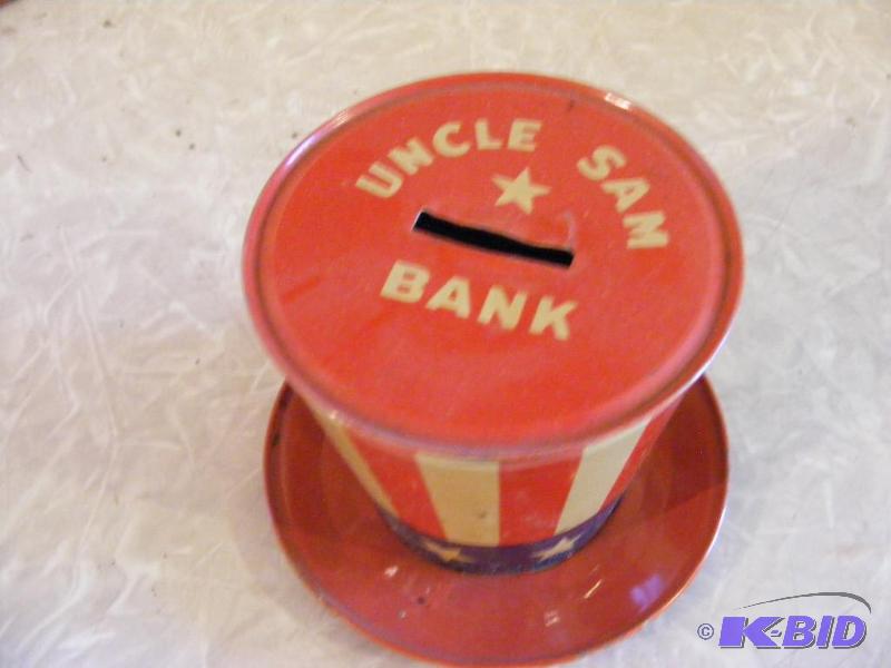 lot 408 image: Old Uncle Sam Bank wKey