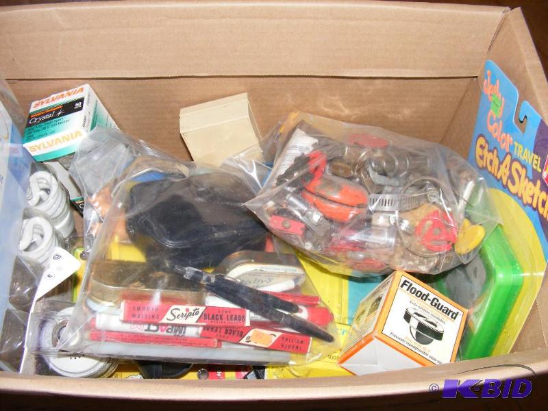 lot 57 image: Light bulbs, Nuts & Bolts, Charger,...